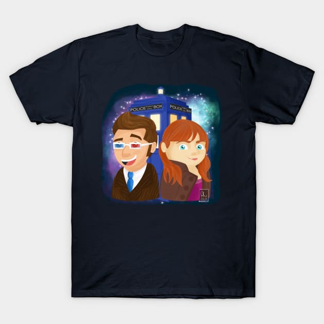 Doctor and Donna T-Shirt by AC Salva